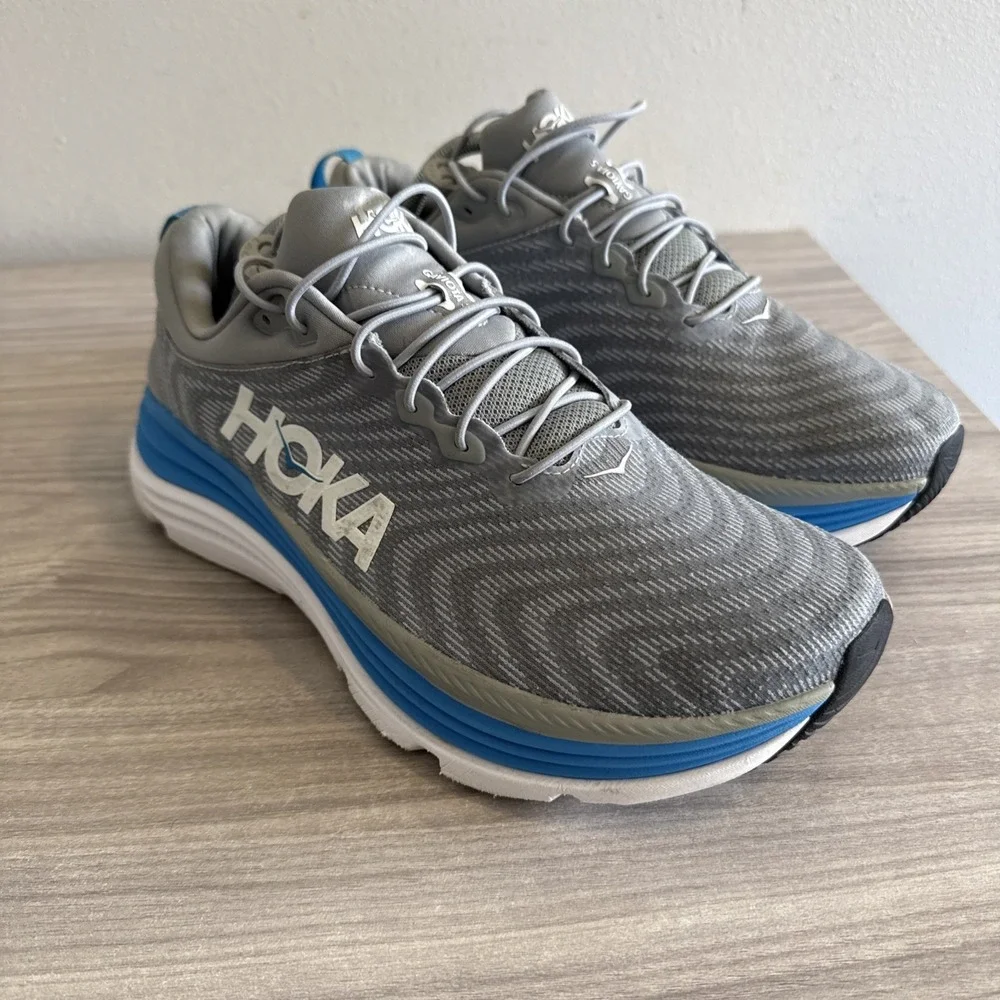 Hoka 1134234 LDVB  Gaviota 5 Harbor Mist Blue Glass Shoes Men's Sz 10.5 2E